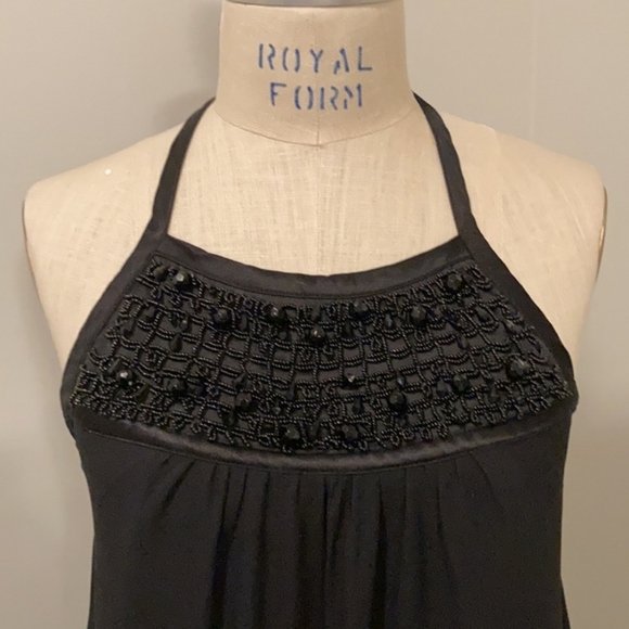 Banana Republic Silk beadefld halter top S/M - Picture 3 of 8